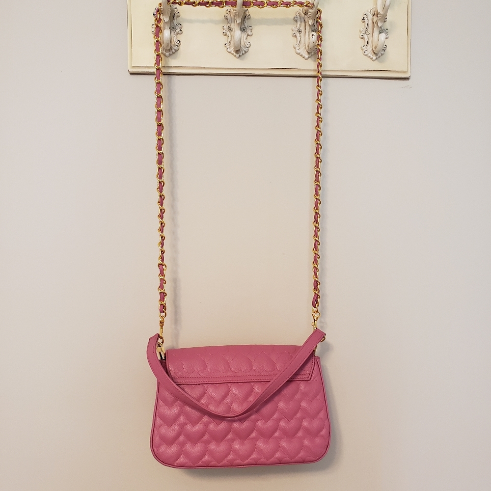Heart quilted pink bag - Picture 4 of 7